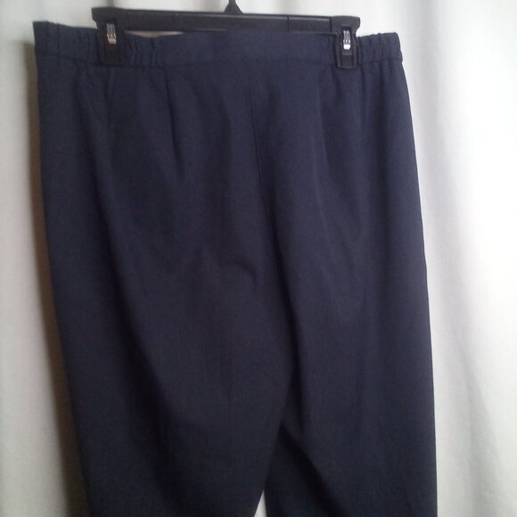 Liz Claiborne Pants 14P 14 Petite Anissa Straight Leg Blue - Picture 3 of 16